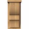 Ekena Millwork Ridgewood Smooth Corbel w/Backplate, Western Red Cedar, 7 1/2"W x 8"D x 16"H COR08X08X16RID01SWR - alternate 3